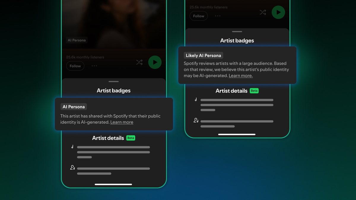 Spotify yapay zekâ sanatçı profilleri için AI Persona etiketini duyurdu