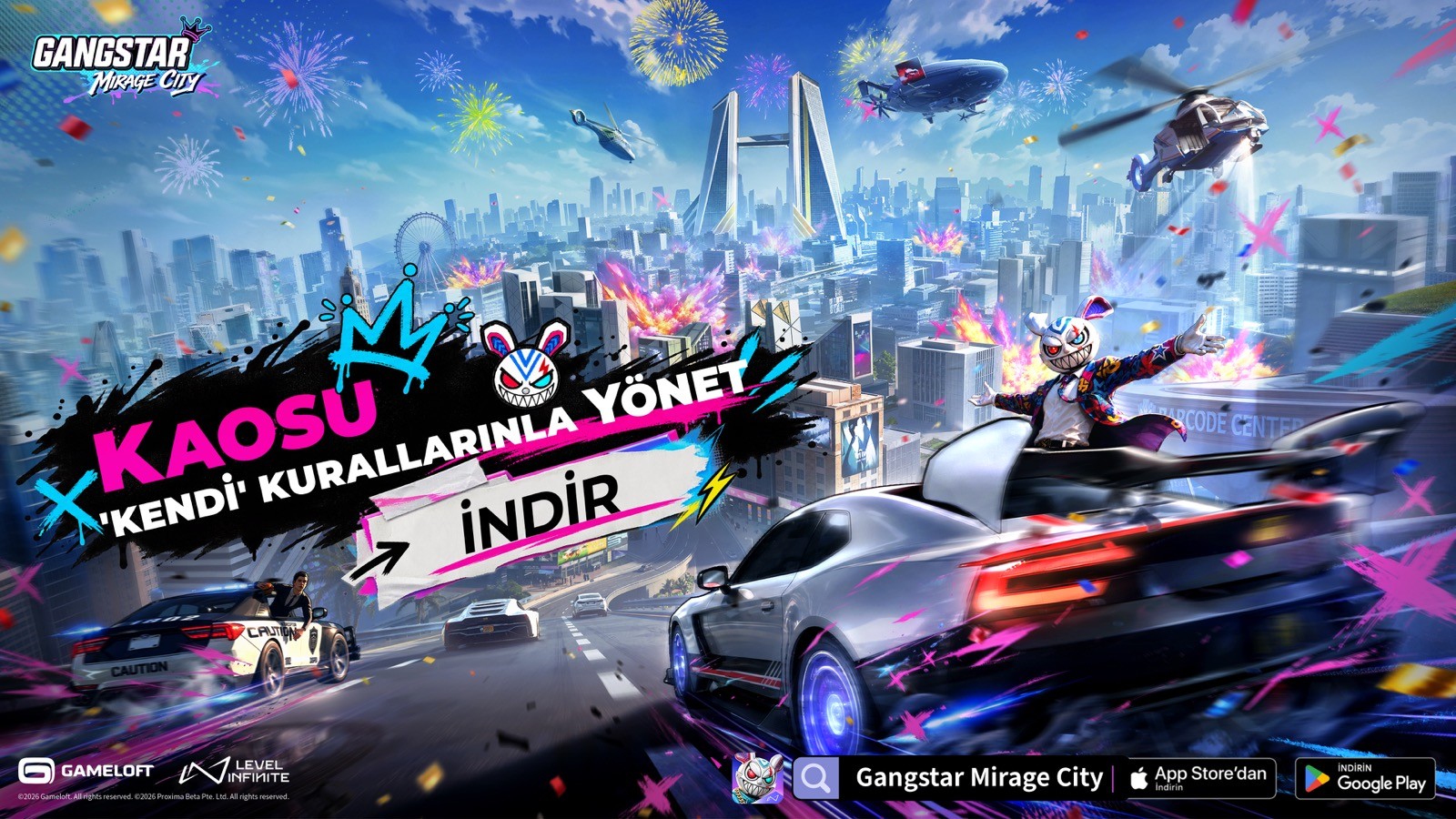 Gangstar Mirage City mobil cihazlarda yayımlandı