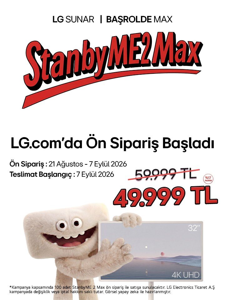 LG yeni StanbyME ekranını ön siparişe açıyor