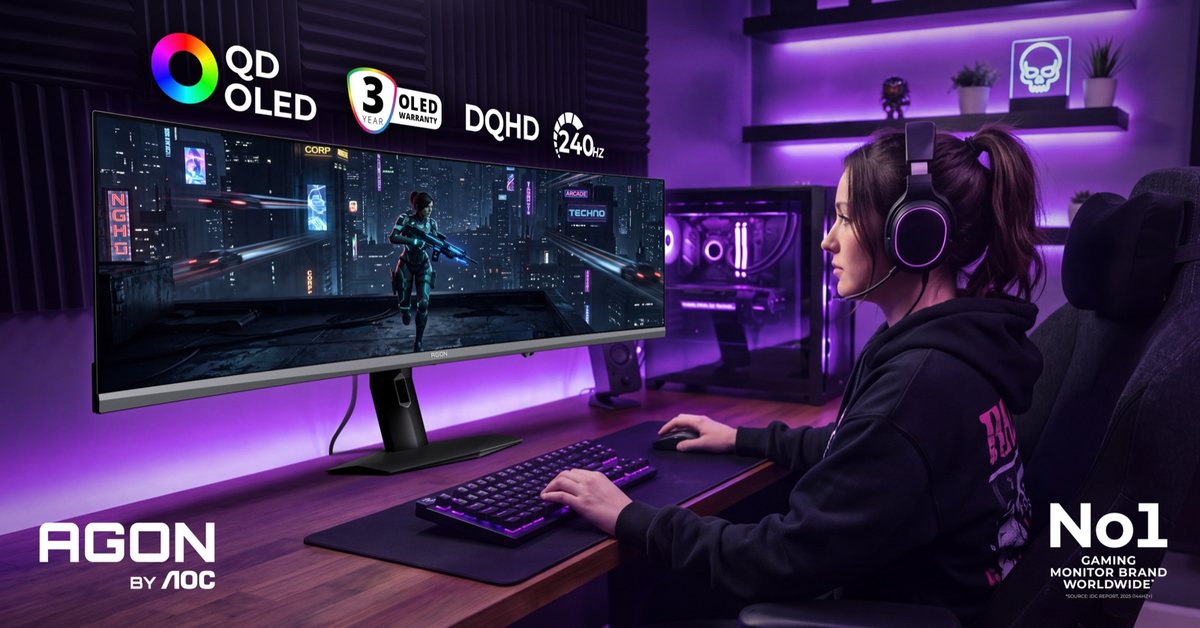 AGON by AOC iki QD-OLED monitörü duyurdu