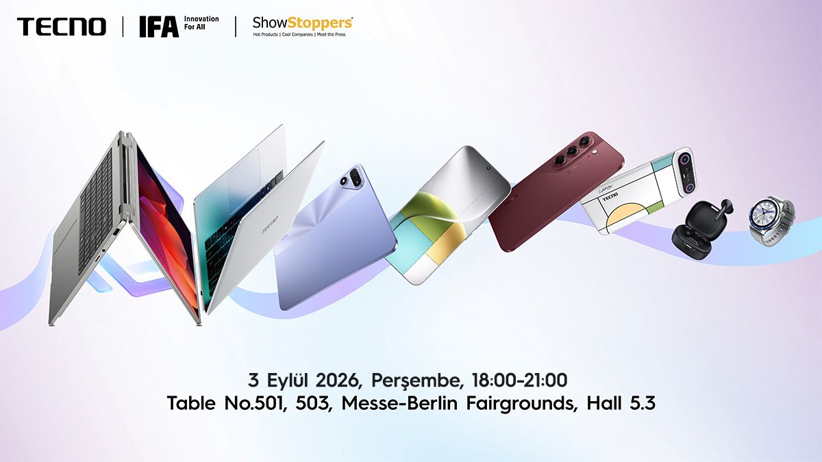 TECNO yeni cihazlarını Berlin'deki IFA etkinliğinde sergileyecek