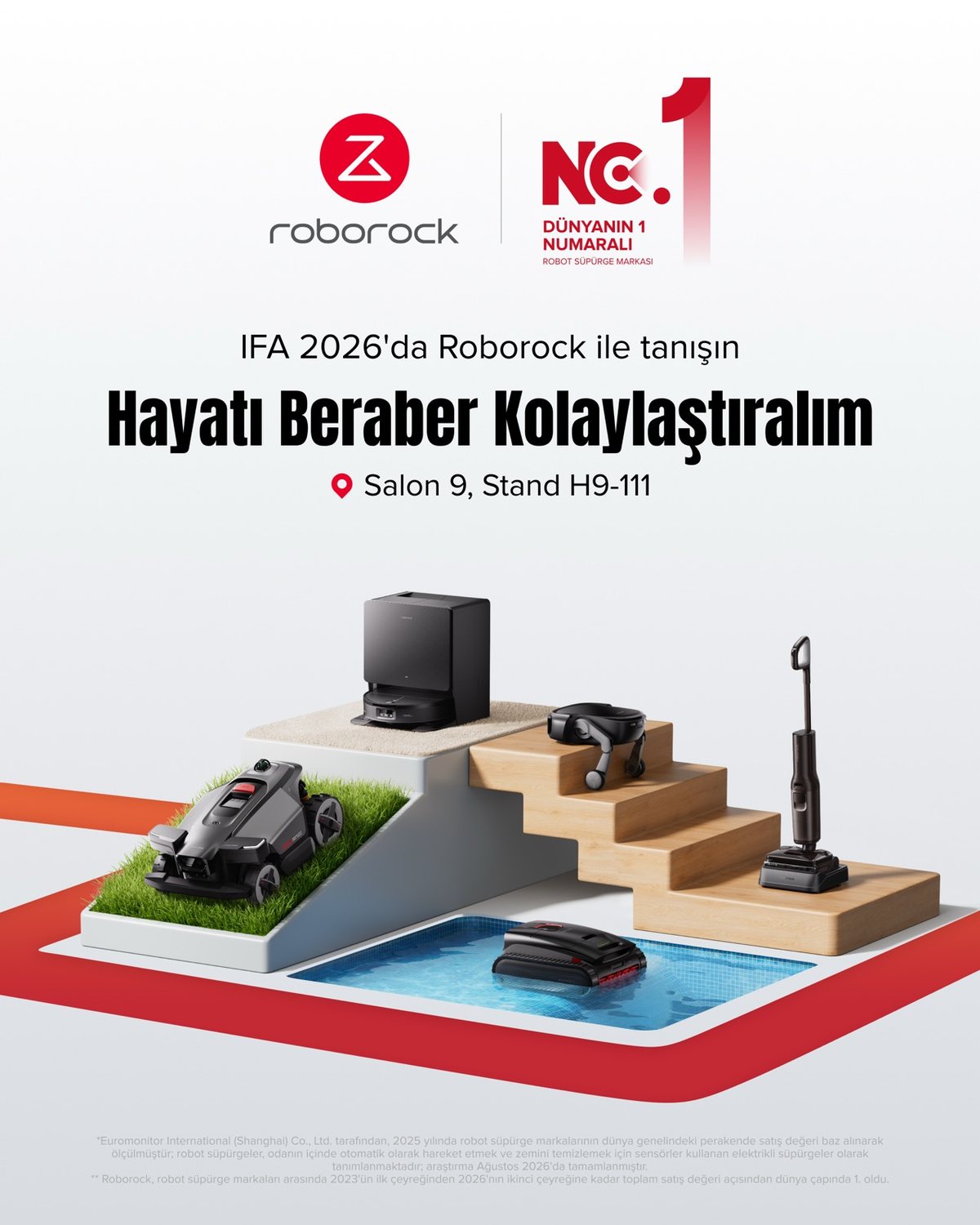 Roborock temizlik portföyünü havuz ve çime genişletti