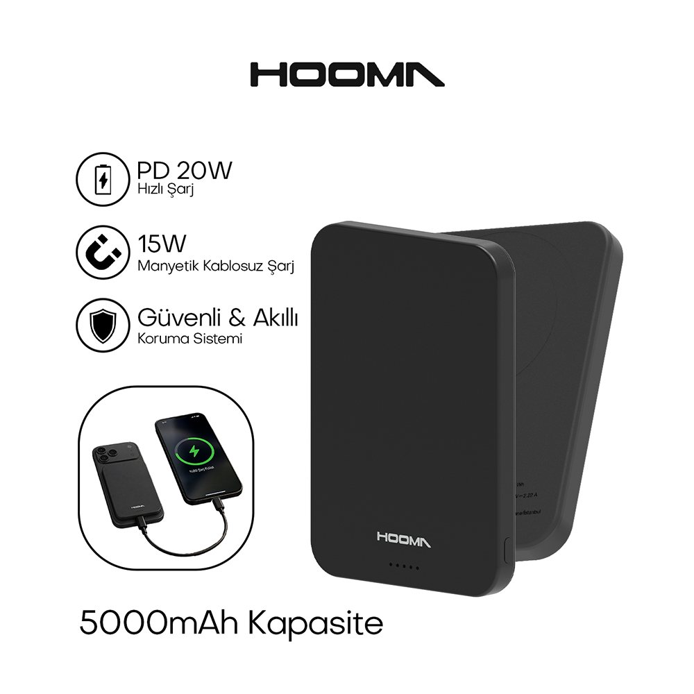 Hooma iki manyetik powerbank modelini satışa sundu