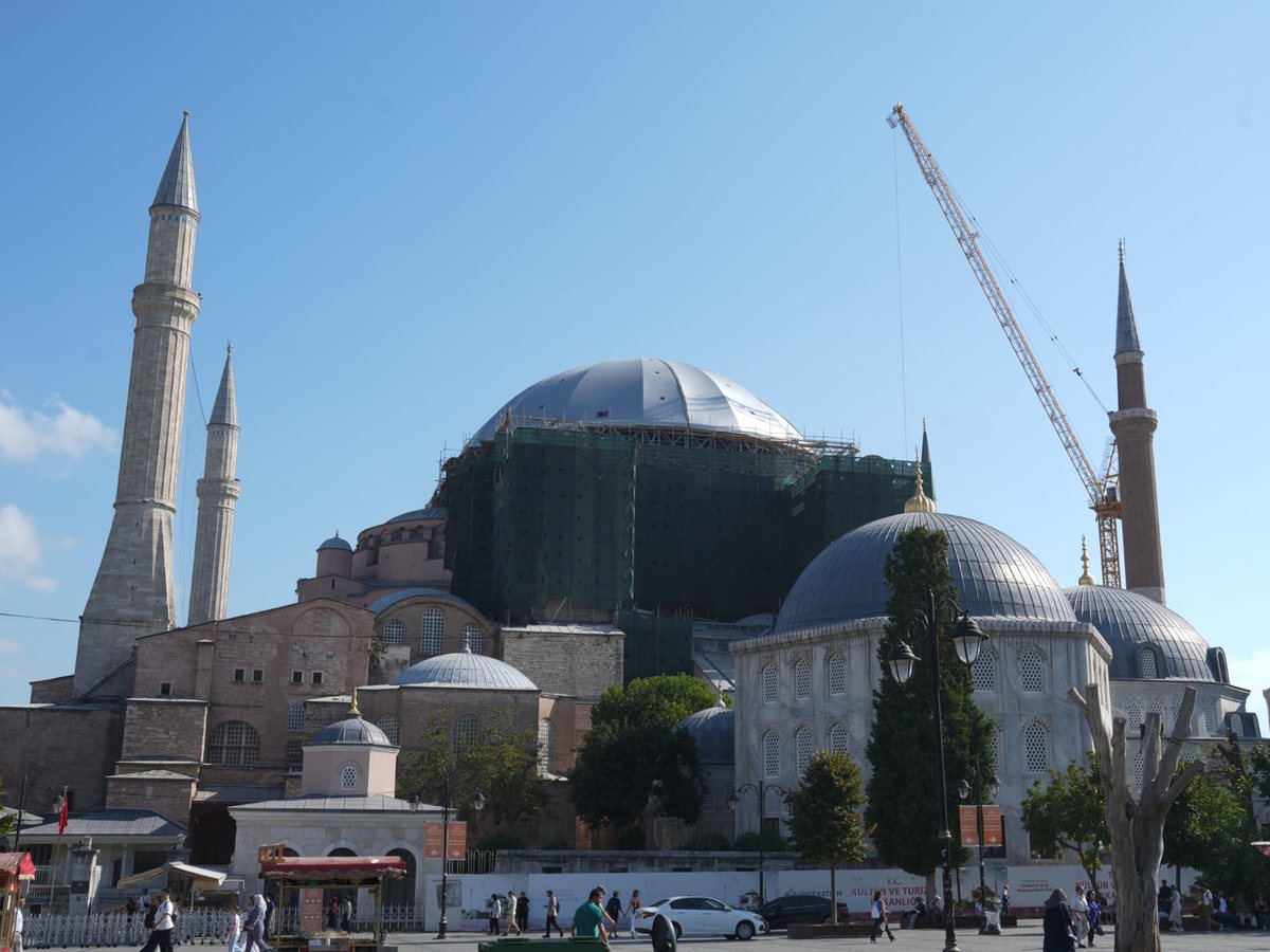 Ayasofya doğu yarım kubbesinde güçlendirme başlıyor