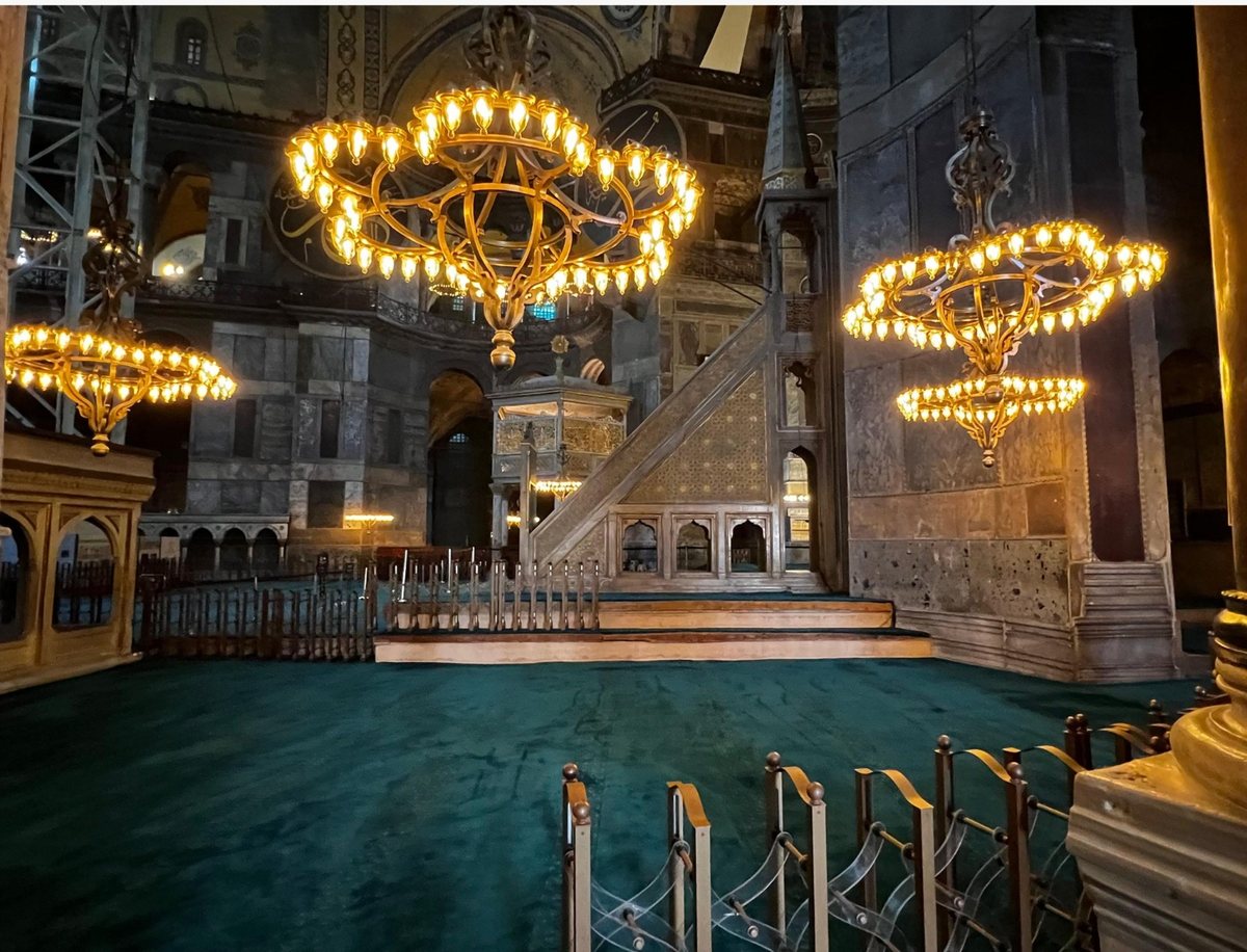 Ayasofya doğu yarım kubbesinde güçlendirme başlıyor
