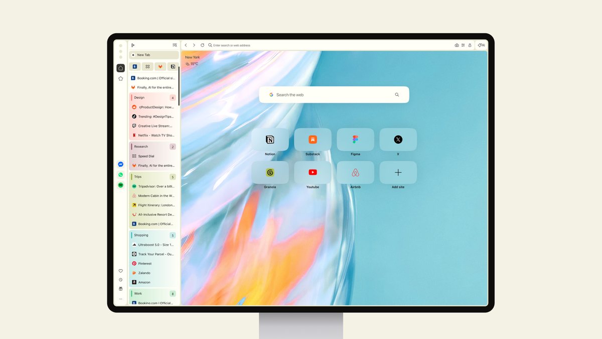 Opera One dikey sekme düzenini yeniledi