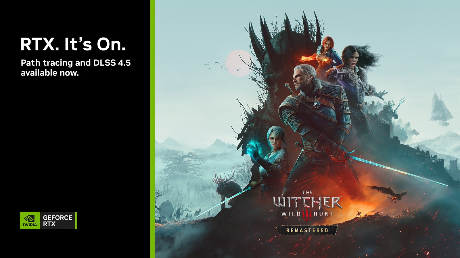 The Witcher 3: Wild Hunt — Remastered, path tracing ve DLSS 4.5 aldı