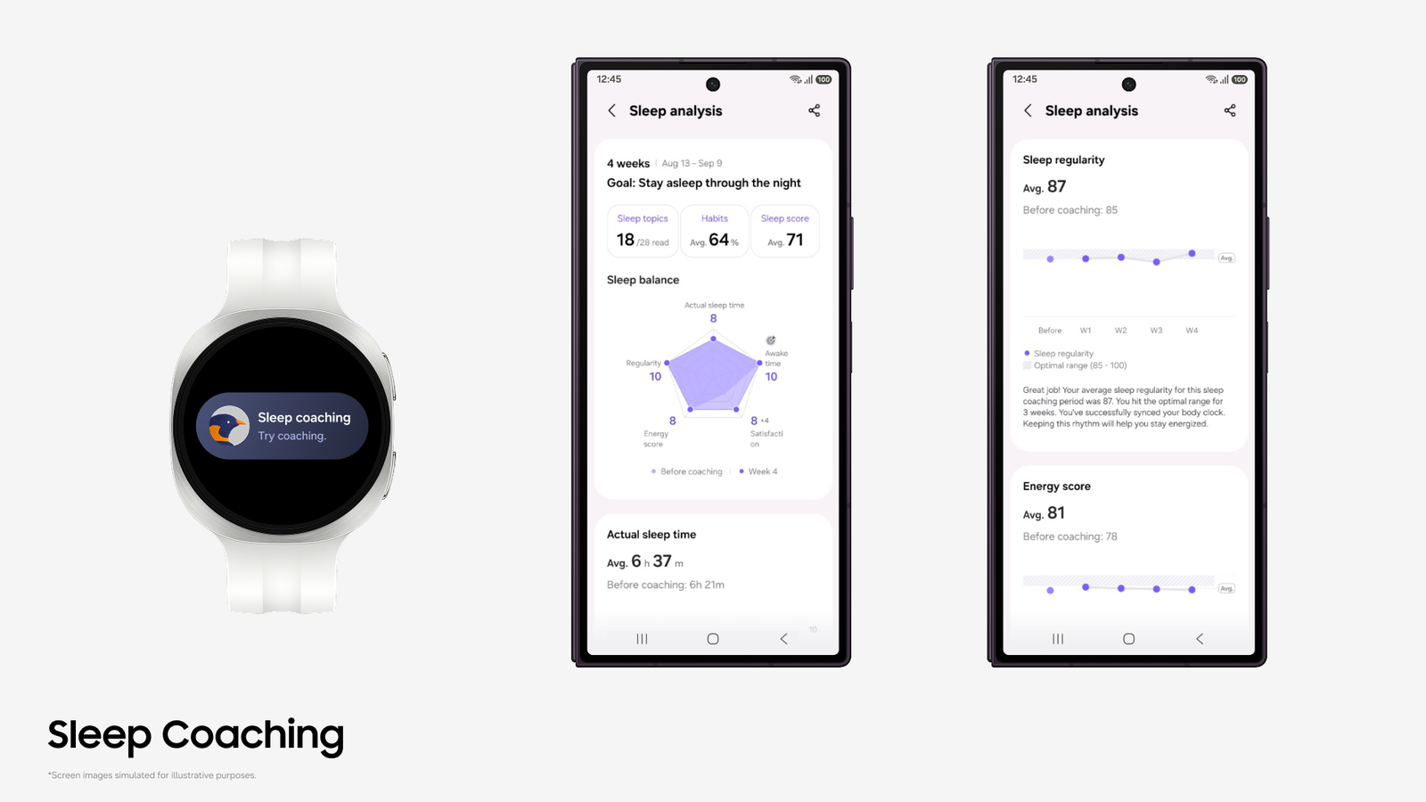 Samsung Health’te Uyku Koçluğu için gereken veri üç güne indi