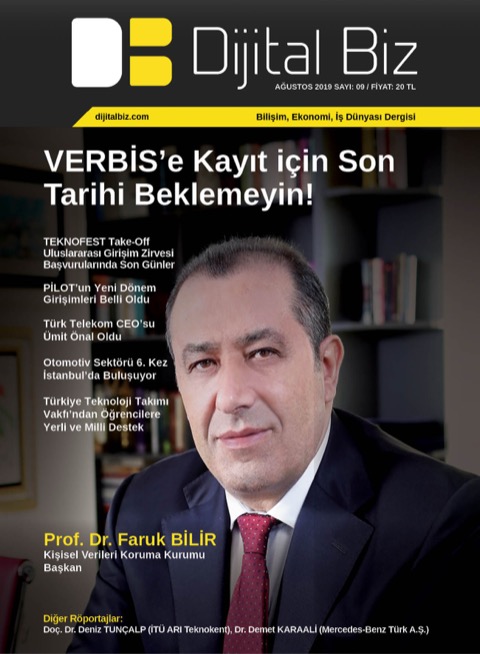 Ağustos 2019 sayısı kapağı